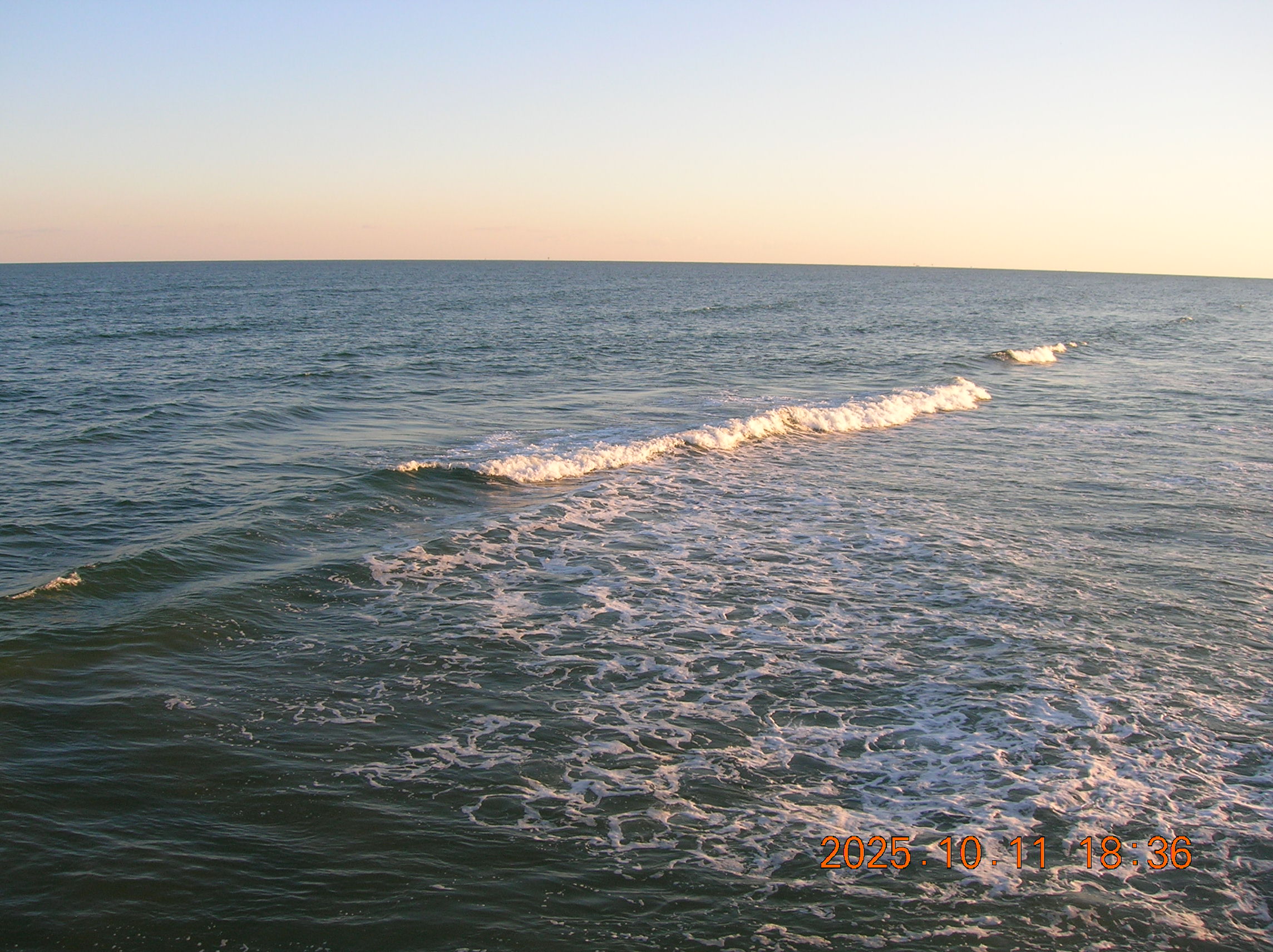 the ocean. you can see the curve of the planet!!!