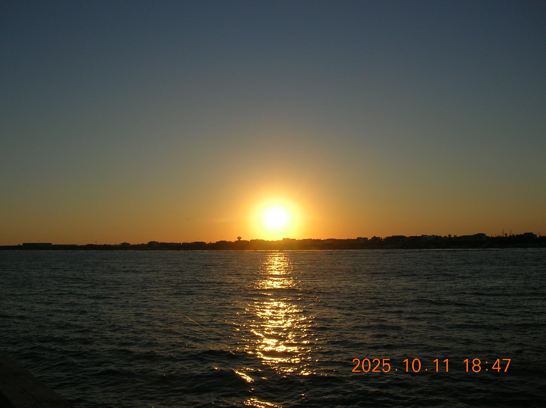 the sunset with the sun